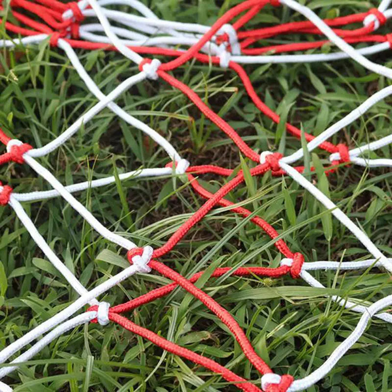 Thick Mesh Ball Storage Bag with Drawstring Red White Portable Durable Nylon Bag Basketball Football Volleyball Sports Equipment Peaceful Pleasures Health and Wellness