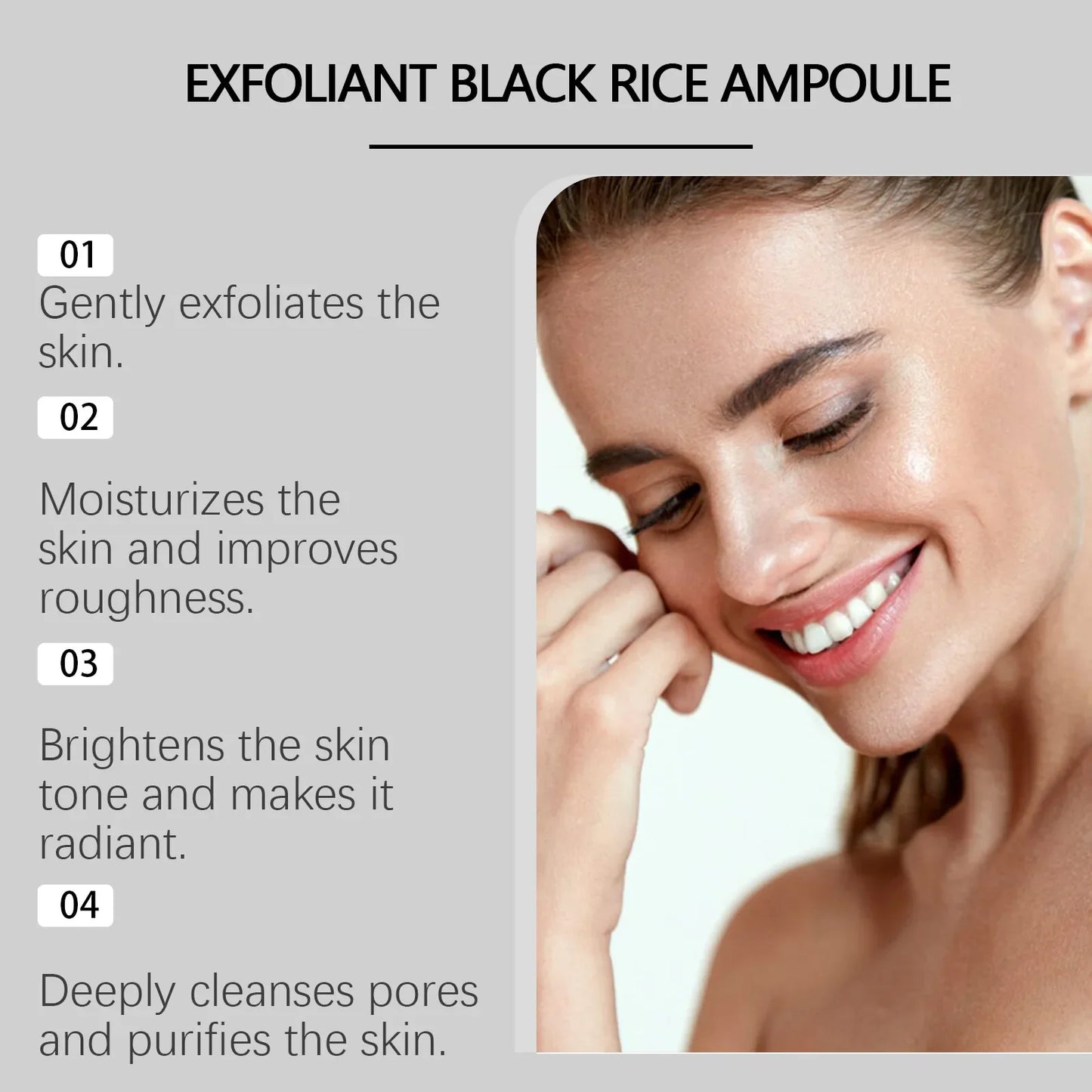 OceAura Black Rice Exfoliating Serum | Deep Cleanse & Brighten