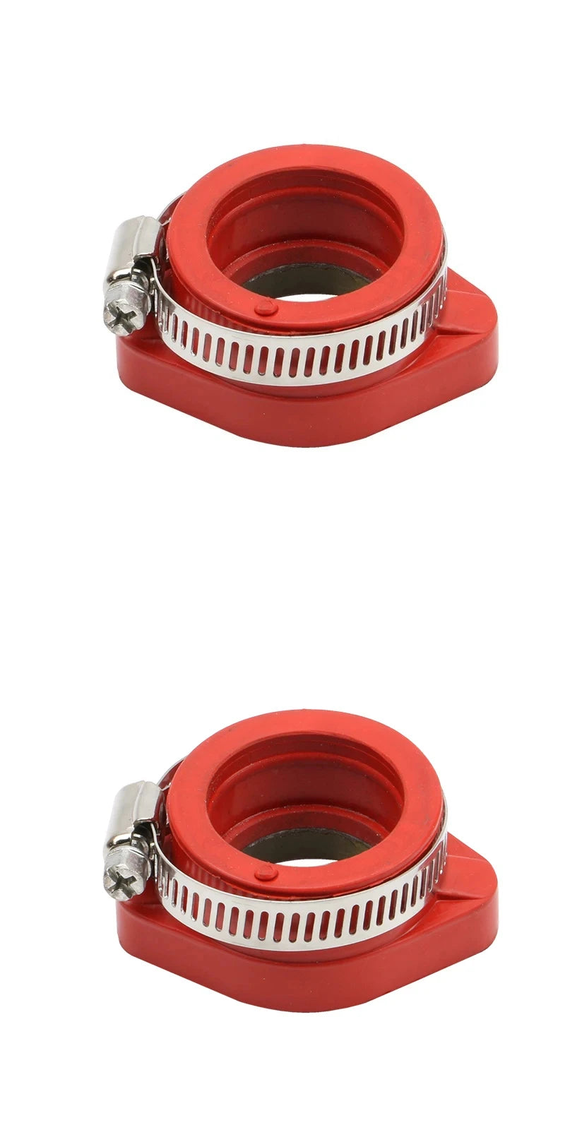 Motorcycle Carburetor Adapter Inlet Intake Pipe For PE26 28 30 PWK21 24 26 28 30 Carburetor For 110 125 150 200cc Peaceful Pleasures Health and Wellness 2pcs red