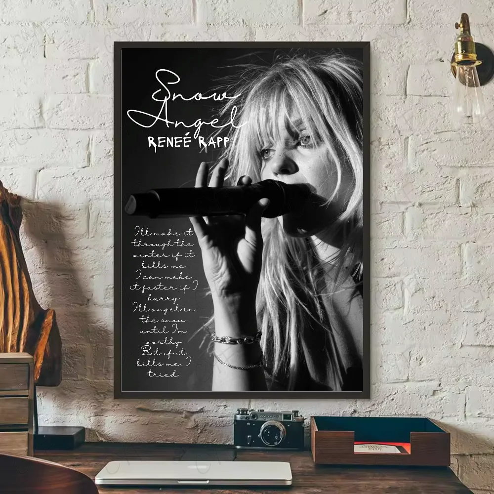 Pop Singer Actor Renee Rapp Poster HD art sticky wall waterproof home living room bedroom bar aesthetic decoration Peaceful Pleasures Health and Wellness