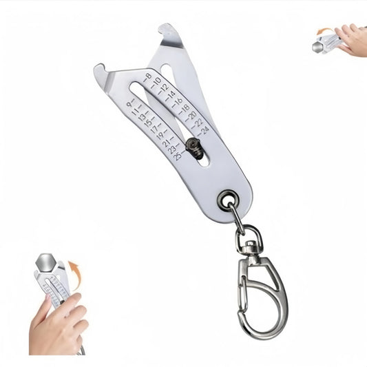 Portable Caliper Gauge Metric Precise Thread Checker Keychain Peaceful Pleasures Health and Wellness