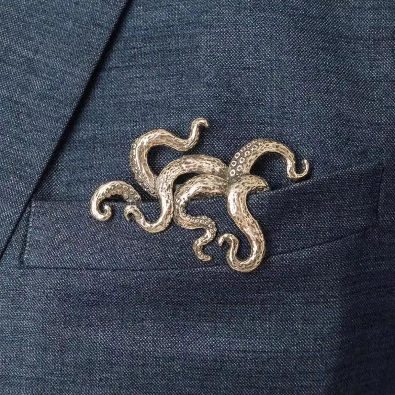 Zinc Alloy Lapel Pin with Crocodile Tiger Design Peaceful Pleasures Health and Wellness 04