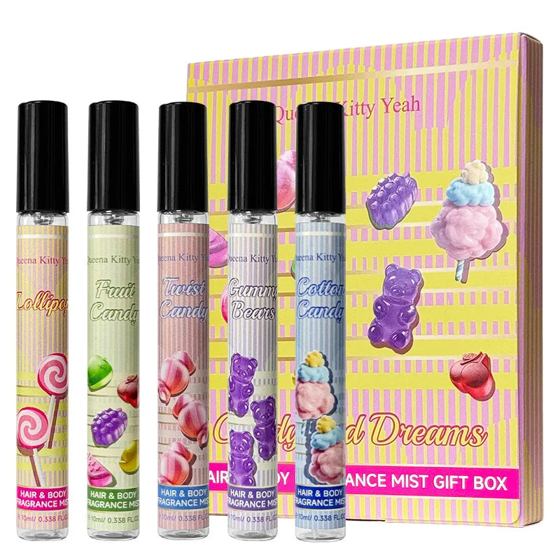 Candy Perfume Set 5pcs Sweet Floral EDT Spray 10ml | Gift Set