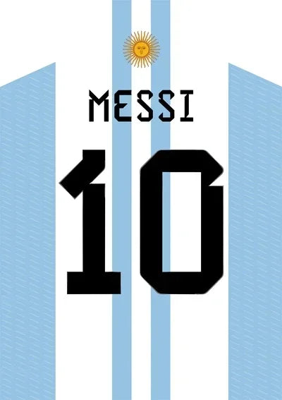 Football Legend Jersey Canvas Poster | Sports Star Wall Art
