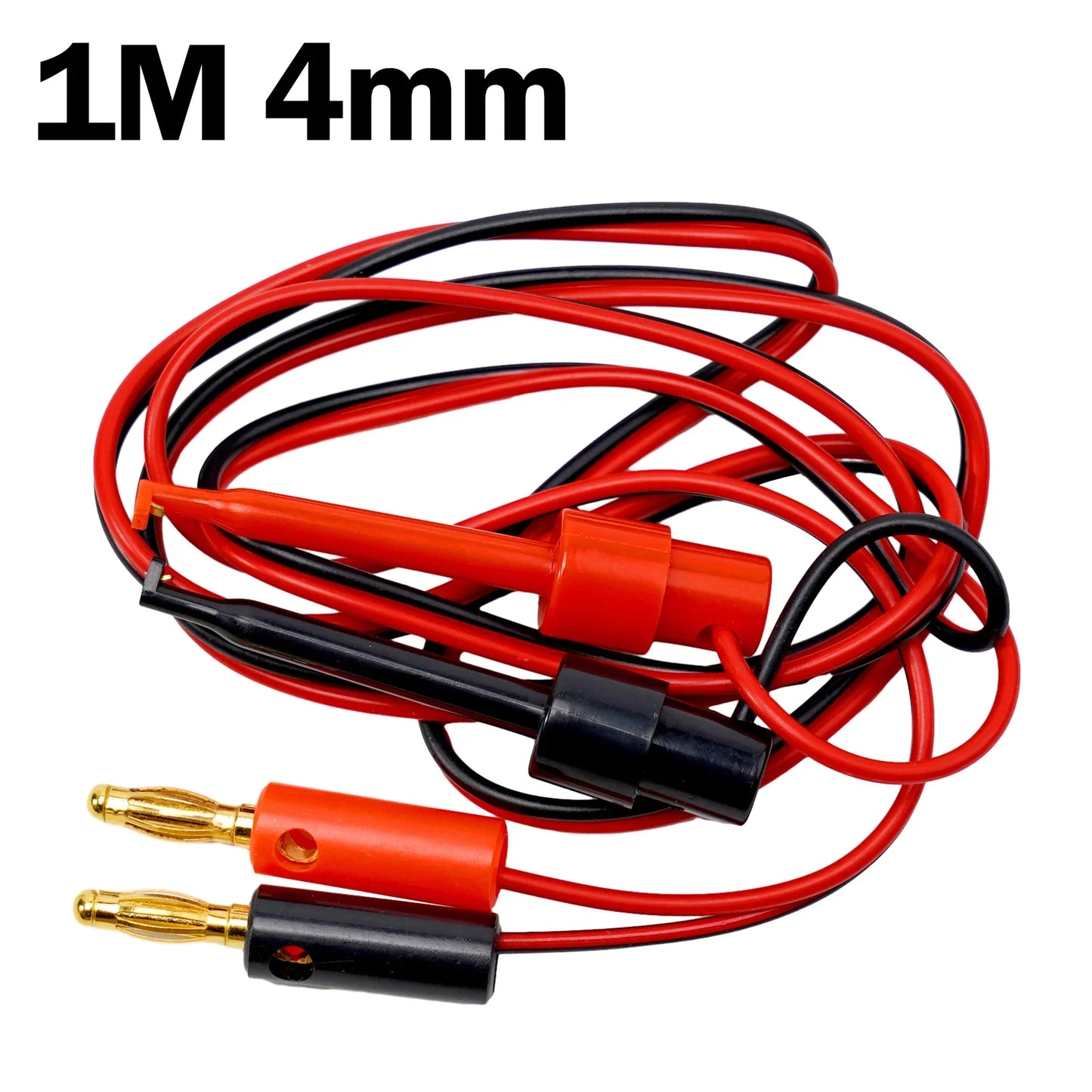4mm Banana Plug to Test Hook Clip Adapter for Multimeter 2PCS