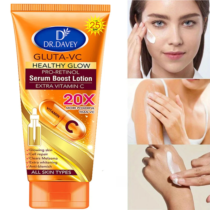 DR.DAVEY Gluta-VC Body Lotion 300ml | Moisturizing & Brightening