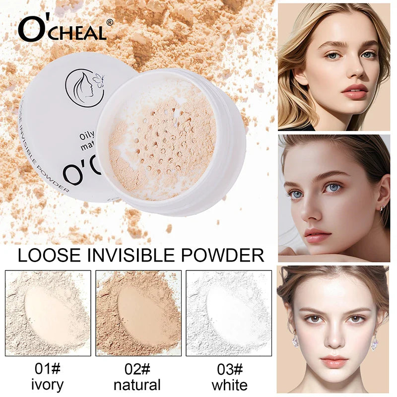 O'CHEAL Loose Setting Powder – Oil Control Matte Finish 12g