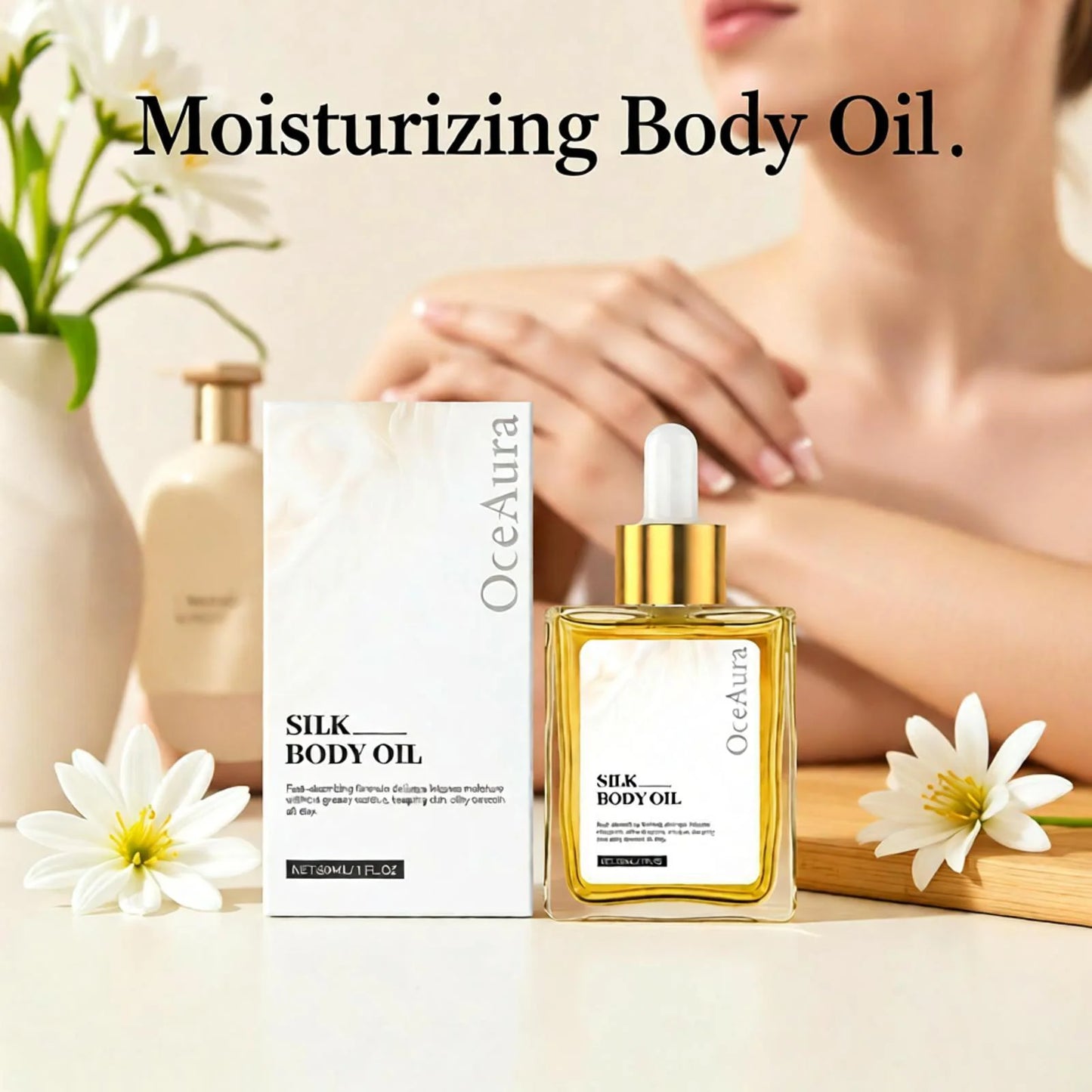 OceAura Brightening Body Oil – Moisturize, Firm & Glow