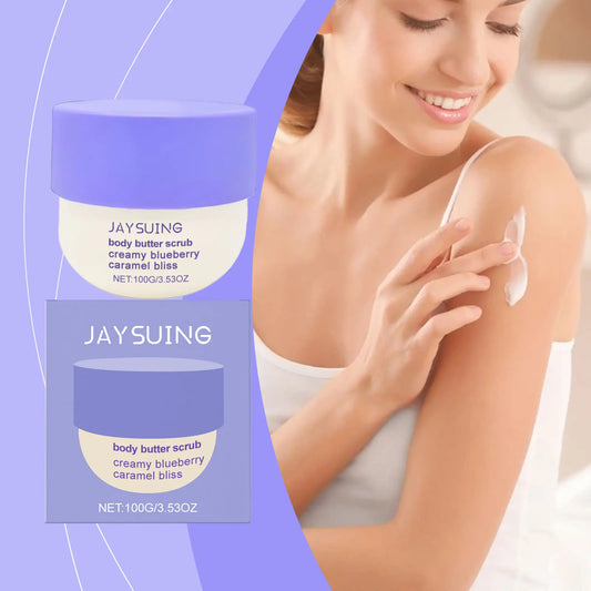 Blueberry Caramel Body Scrub for Smooth Skin and Hydration Peaceful Pleasures Health and Wellness