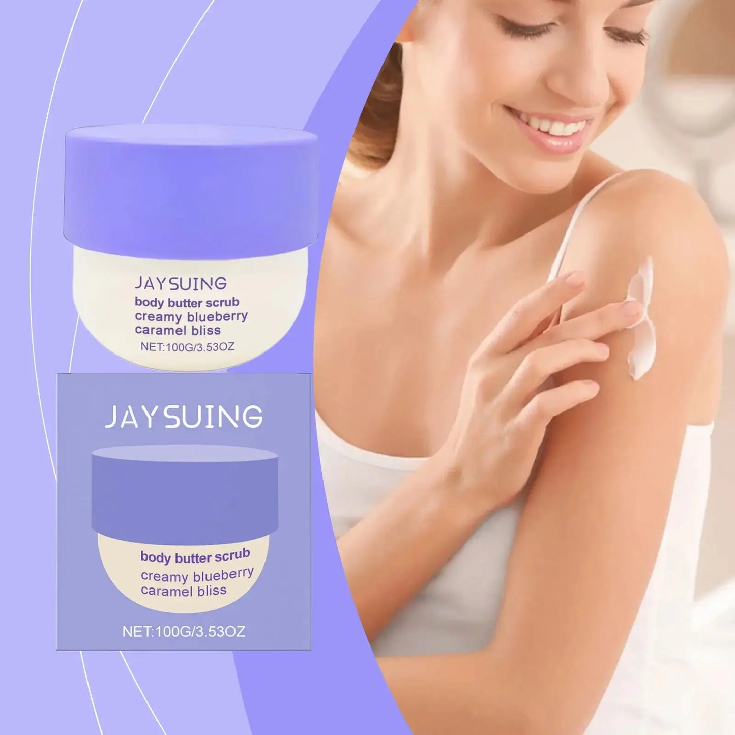 Blueberry Caramel Body Scrub for Smooth Skin Peaceful Pleasures Health and Wellness