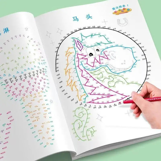 Magic Lines Tracing Workbook Pen Control Kids Painting Puzzle Peaceful Pleasures Health and Wellness