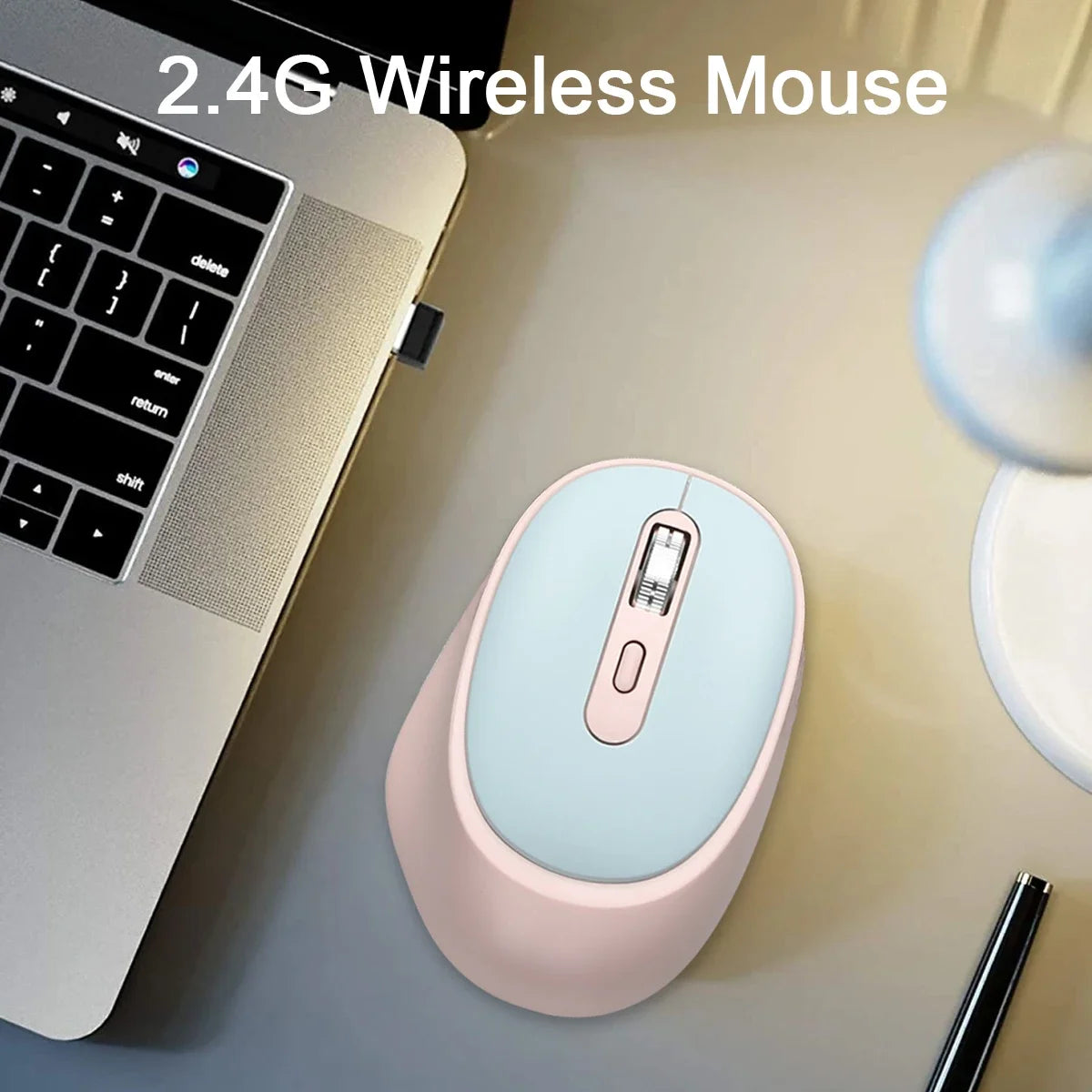 2.4G Wireless Mouse Portable Laptop Mouse Mobile Optical Office Mouse Adjustable DPI Levels for Notebook PC Laptop MacBook Peaceful Pleasures Health and Wellness