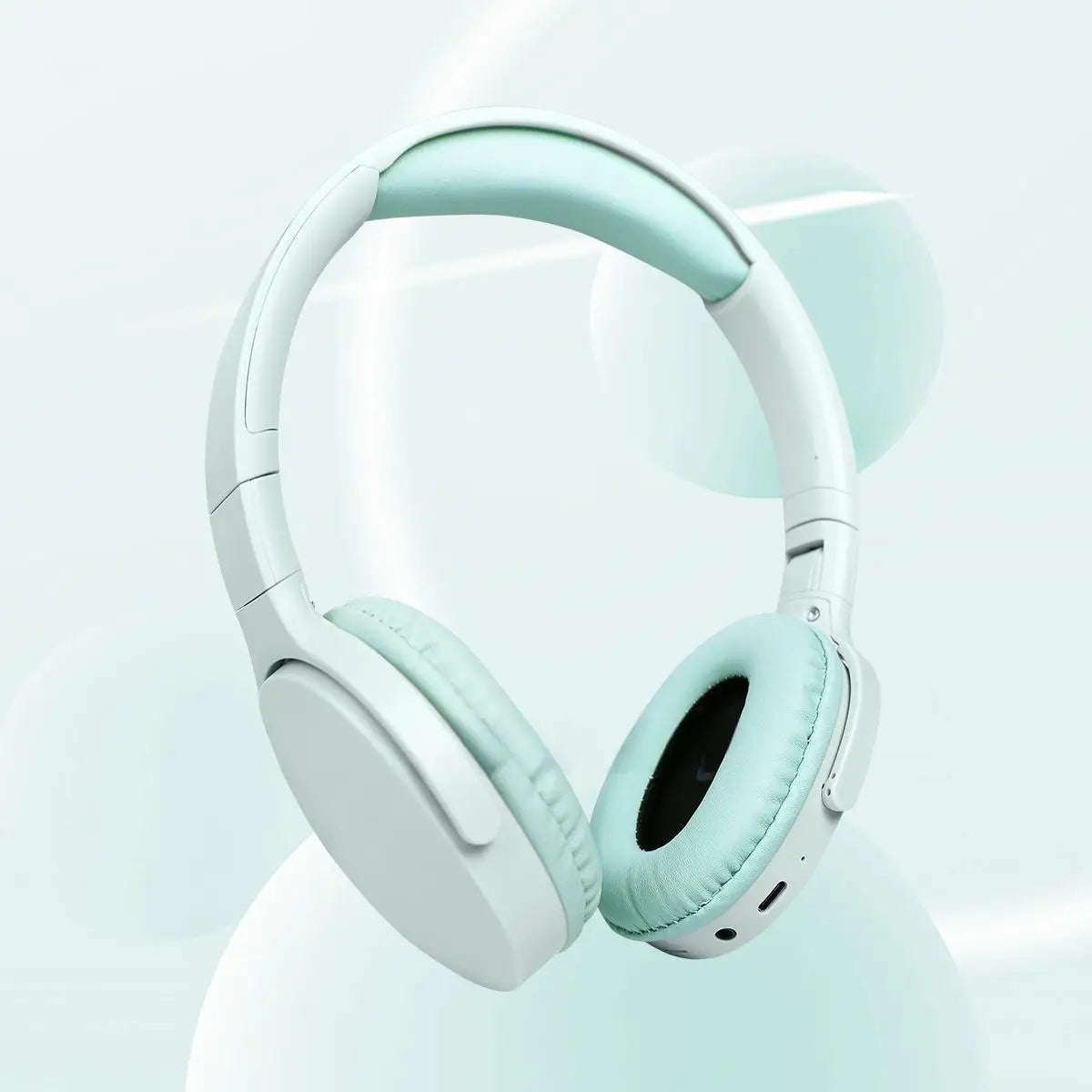 Fashionable Bluetooth wireless headphones, over-ear, deep bass, sports stereo, high fidelity, long battery life, universal Peaceful Pleasures Health and Wellness