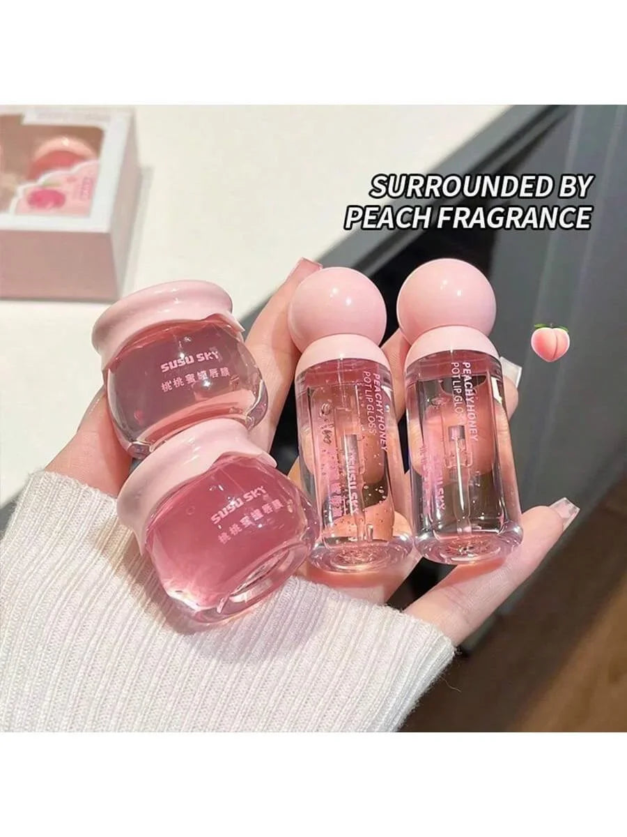 Peach Honey Lip Mask & Lip Honey Set – 24Hr Moisturizing