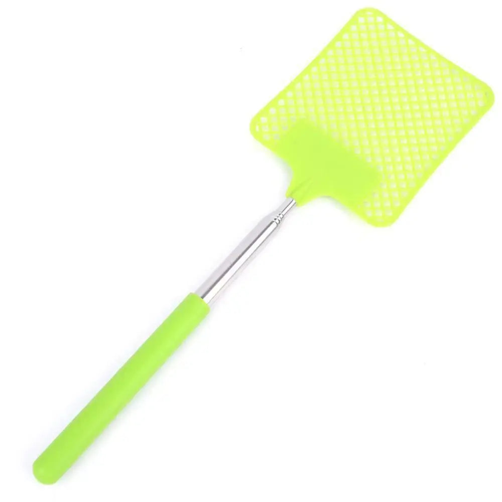 1 Pack Of Black Creative Fly Swatter Mosquito Swatter Stainless Steel Expansion Design Fly Repellent Supplies Peaceful Pleasures Health and Wellness