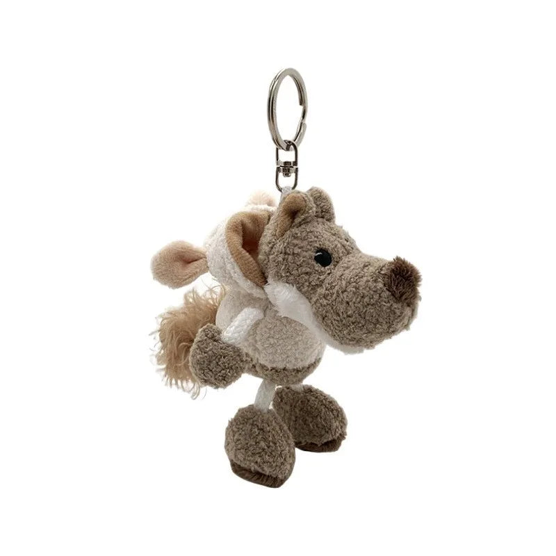 Cartoon Plush Keychain Doll | Cute Mini Backpack Pendant Gift