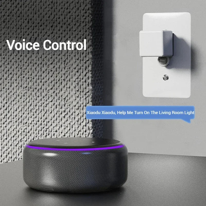 Tuya Zigbee 3.0 Bluetooth Smart Fingerbot Switch Remoter Garage Curtain Button Robot Pusher for Alexa Google Home Voice Assitant Peaceful Pleasures Health and Wellness