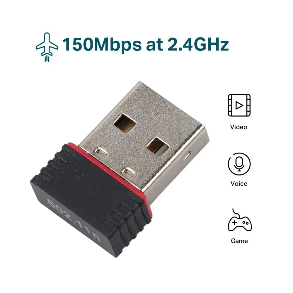 RTL8188 150Mbps USB WiFi Adapter – Raspberry Pi, PC & Laptop