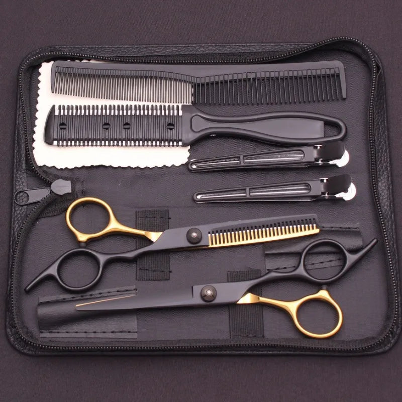 Hair Scissors 6" JP Stainless Hairdressing Scissors Barber Shop Hair Cutting Scissors Thinning Shears Haircut Set Dropshipping Peaceful Pleasures Health and Wellness