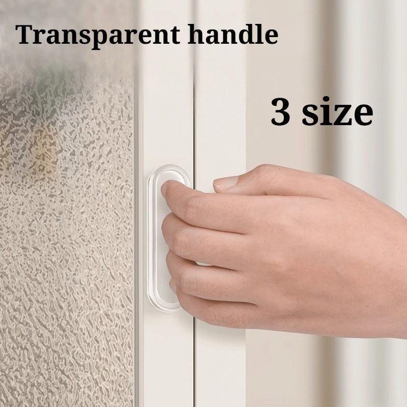 Self-Adhesive Transparent Pull Knob – No-Drill Cabinet Handle