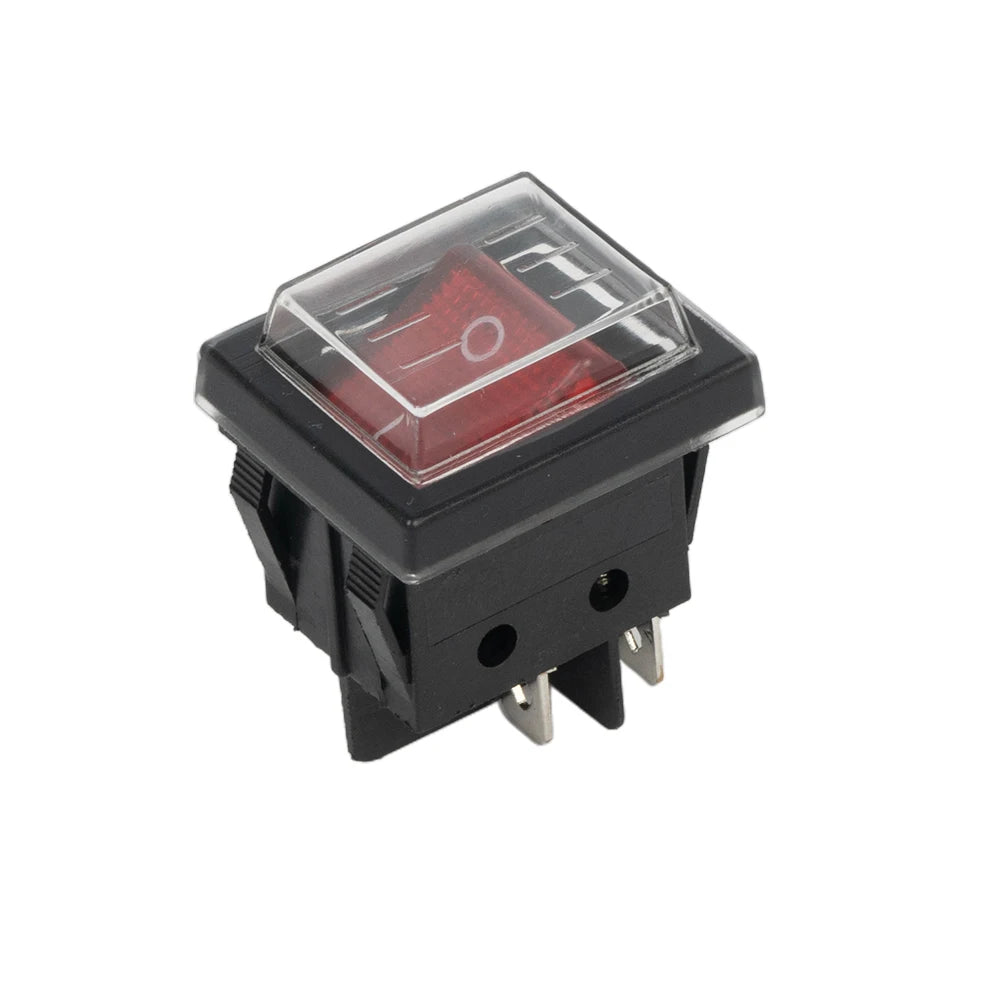 Rocker Switch RED 2 Position 4 Pins POWER PUMP OFF Illuminated