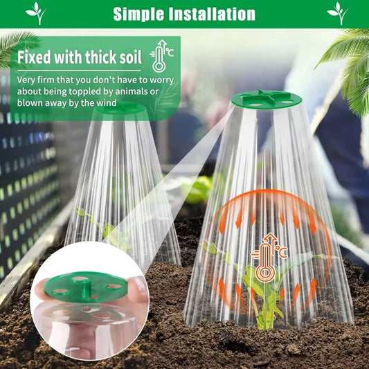 Seedling Protector Caps & Snail Collars – 5 or 10 Pack Seedling Protector Caps Oasis Select