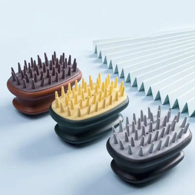 Silicone Scalp Massage Shampoo Brush | Hair Washing Comb