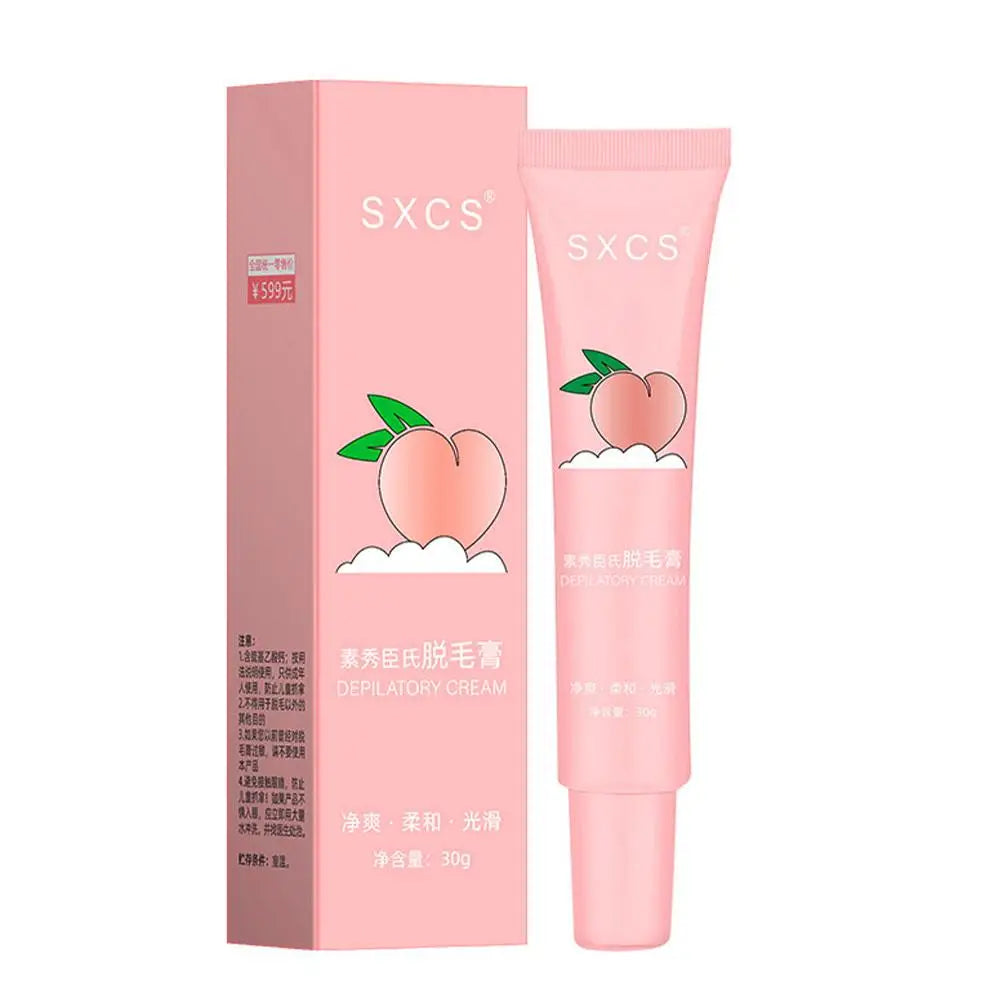 Hair Removal Cream Fast Painless Hair Growth Inhibitor Arm Armpit Legs Intimate Areas Peach Fuzz Remover For Men Woman Peaceful Pleasures Health and Wellness A 30g