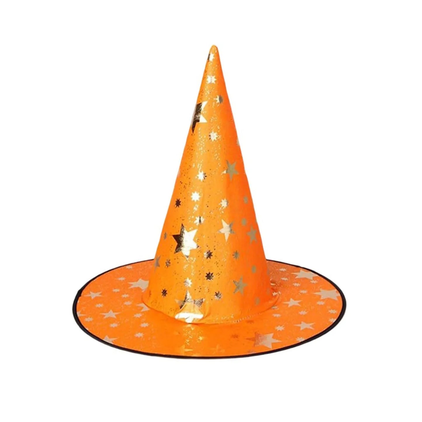 Halloween Hat Children Adult Masquerade Dress Up Magician Bronzing Wizard Pentagram Hat Halloween Party Witch Hat Favor Peaceful Pleasures Health and Wellness Yellow One Size