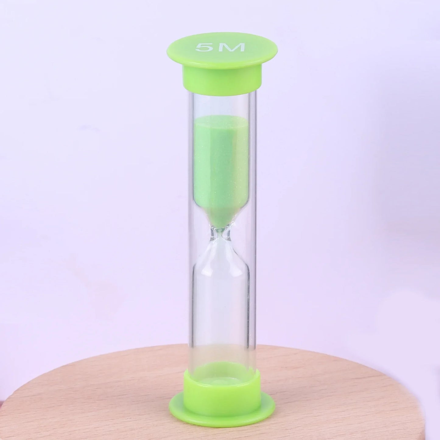 Kids' Sand Timer Hourglass – 2/3 Min Toothbrush & Game Clock Sand Hourglass Timer Peaceful Pleasures Health and Wellness 5min light green .