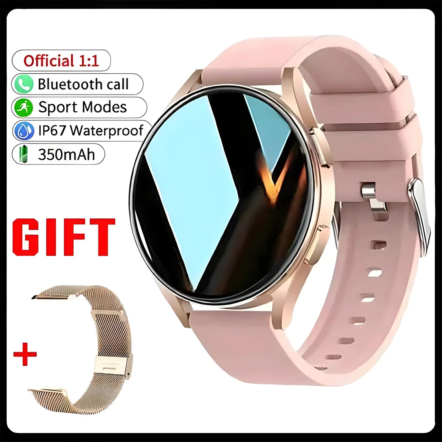 Ola Esporte 1.39" Bluetooth Smart Watch – Calls & Health Tracker