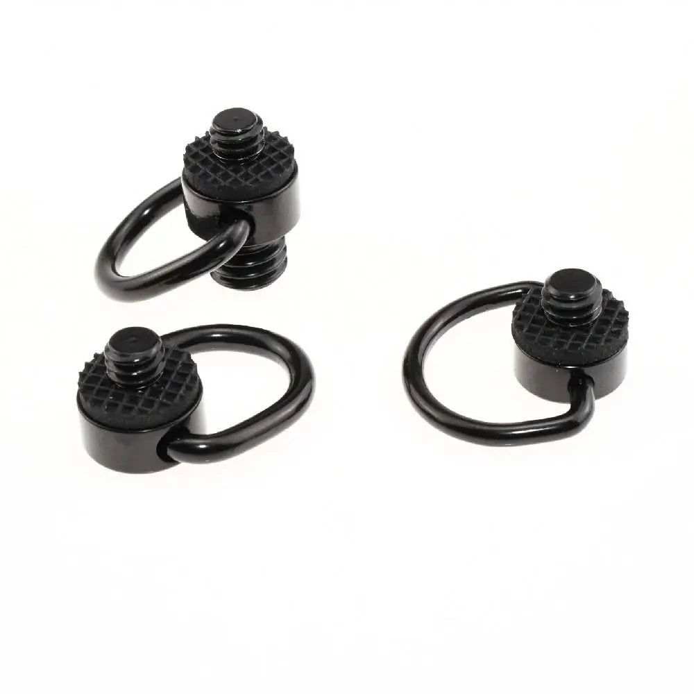 1/4 Inch Camera Screw Connection Ring D Ring Shoulder Strap Safety Screw Black Connection Adapter Camera Quick Strap Ring Peaceful Pleasures Health and Wellness