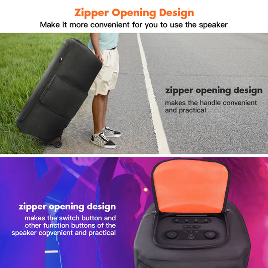 JBL Partybox 720 Speaker Carry Case | Waterproof & Mic Pockets Speaker Carry Case Peaceful Pleasures Health and Wellness