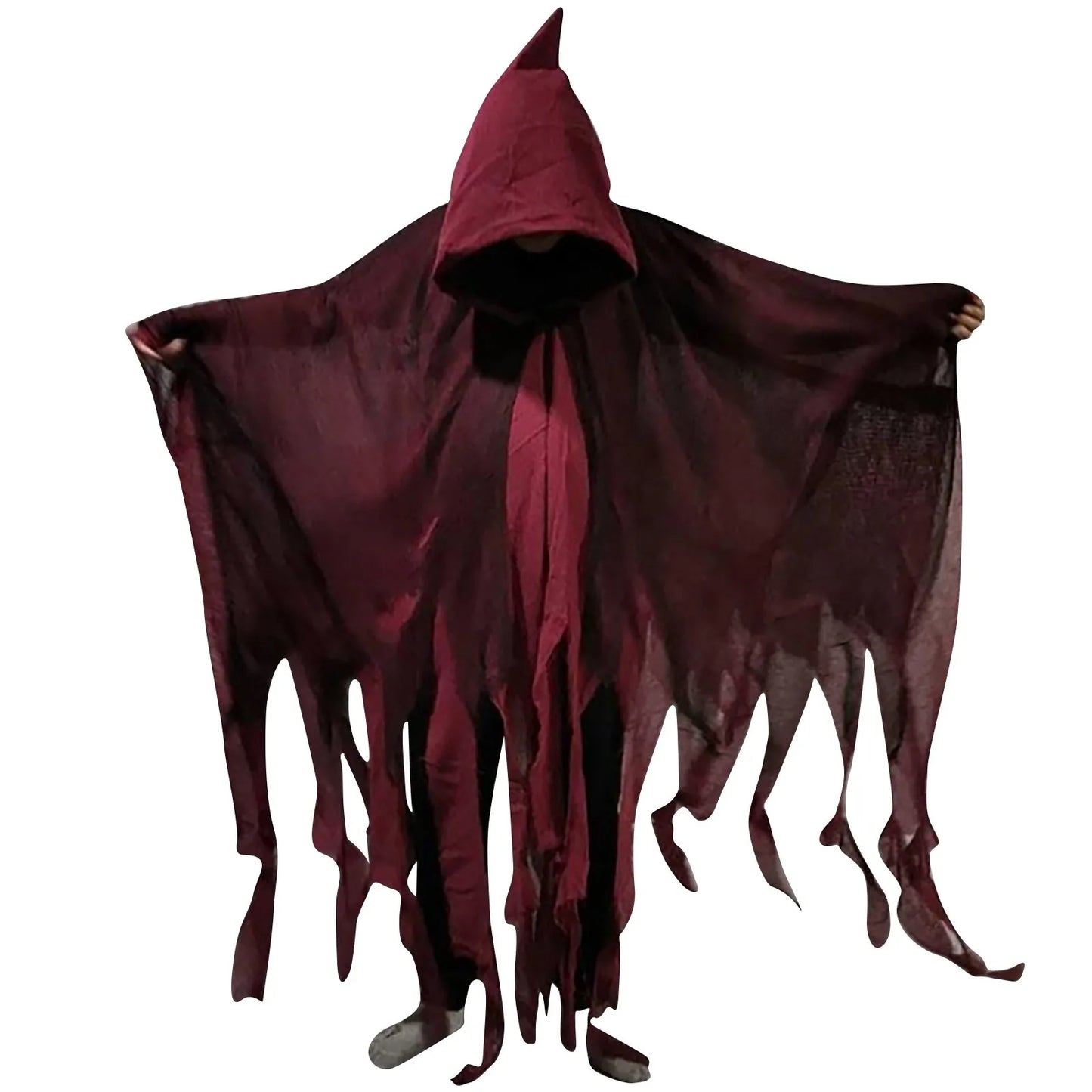 Halloween Gothic Hooded Cloak Costume | Unisex Cape & Dress Set