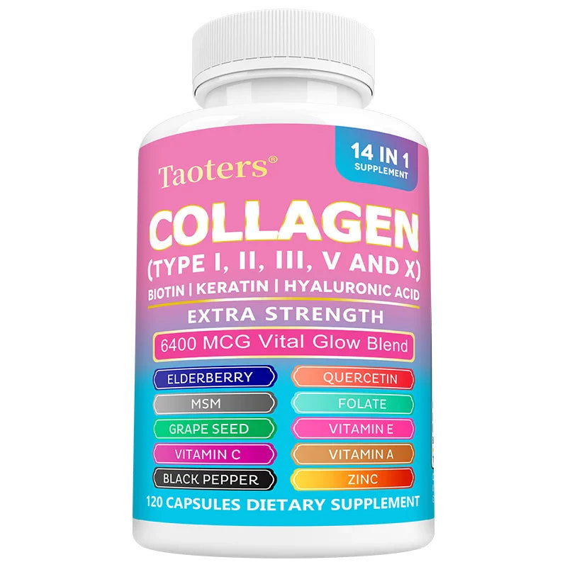 Multi Collagen Capsules – Biotin, Keratin & Hyaluronic Acid