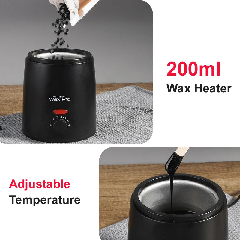 Wax Heater Machine SPA Body Epilator Paraffin Wax Pot Smart Fast Melt HairRemoval Wax Beans Bead Heating Tool Wax Melting Pot Peaceful Pleasures Health and Wellness