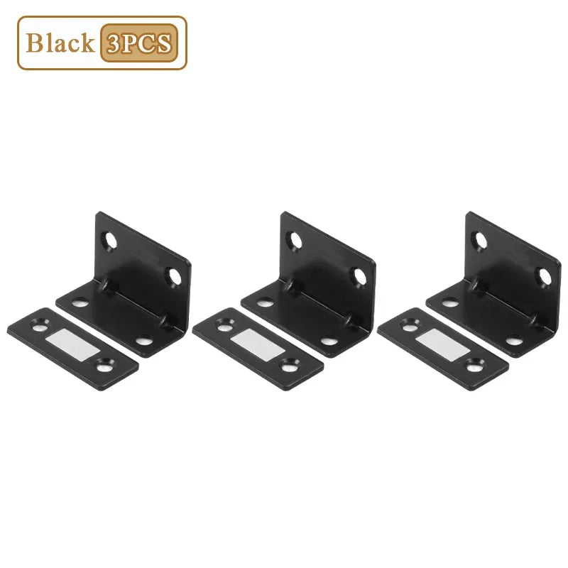 L-Shape No-Drill Magnetic Cabinet Door Catch | 1–20 Pack