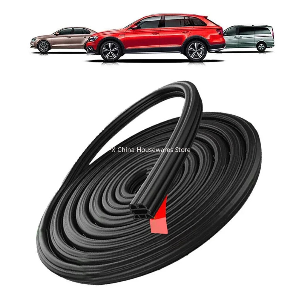 3-Layer Seal Strip Car Door Seal Strips Sound Insulation Weatherstrip Accessories Auto 5M Rubber Strips Peaceful Pleasures Health and Wellness