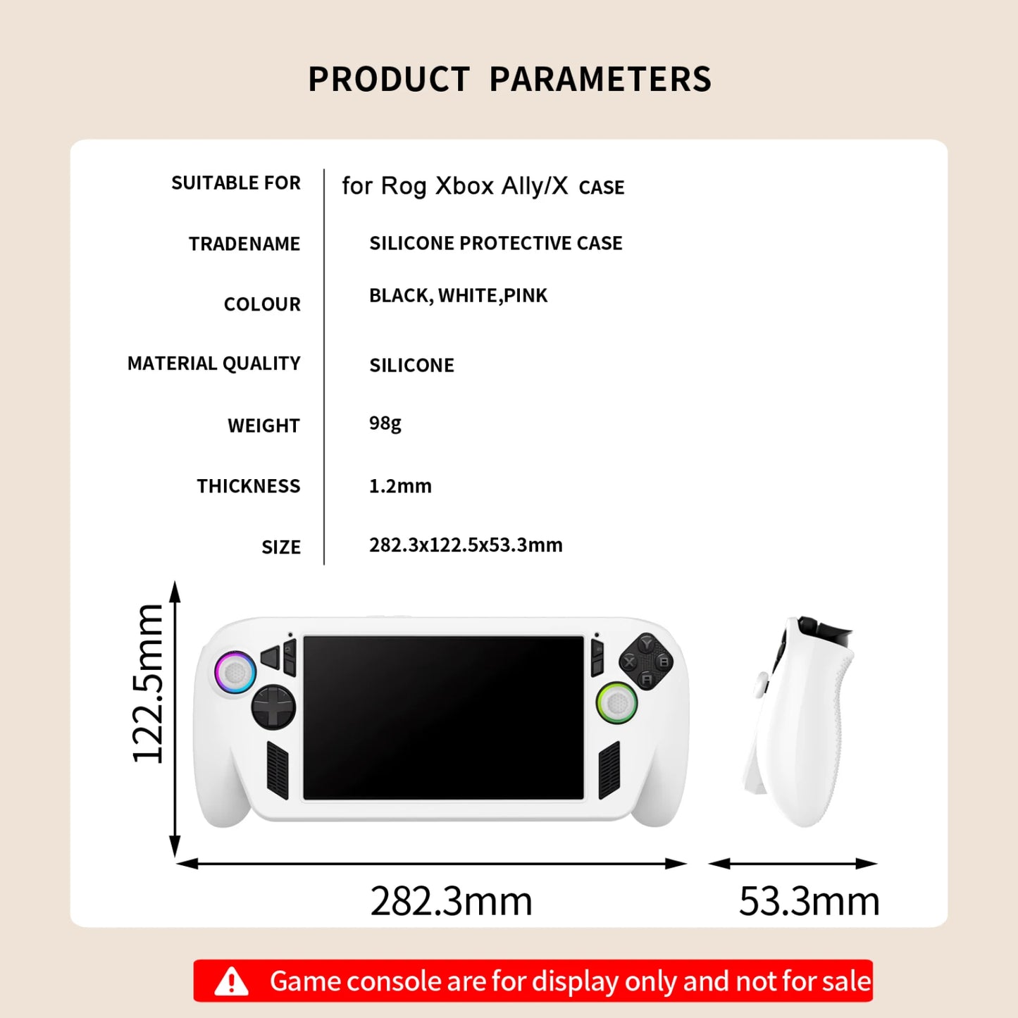 Full-Body Cover For ROG Xbox Ally X Fully Wrap Silicon Soft Protective Shockproof Cover With Support For ROG Xbox AllyX Peaceful Pleasures Health and Wellness