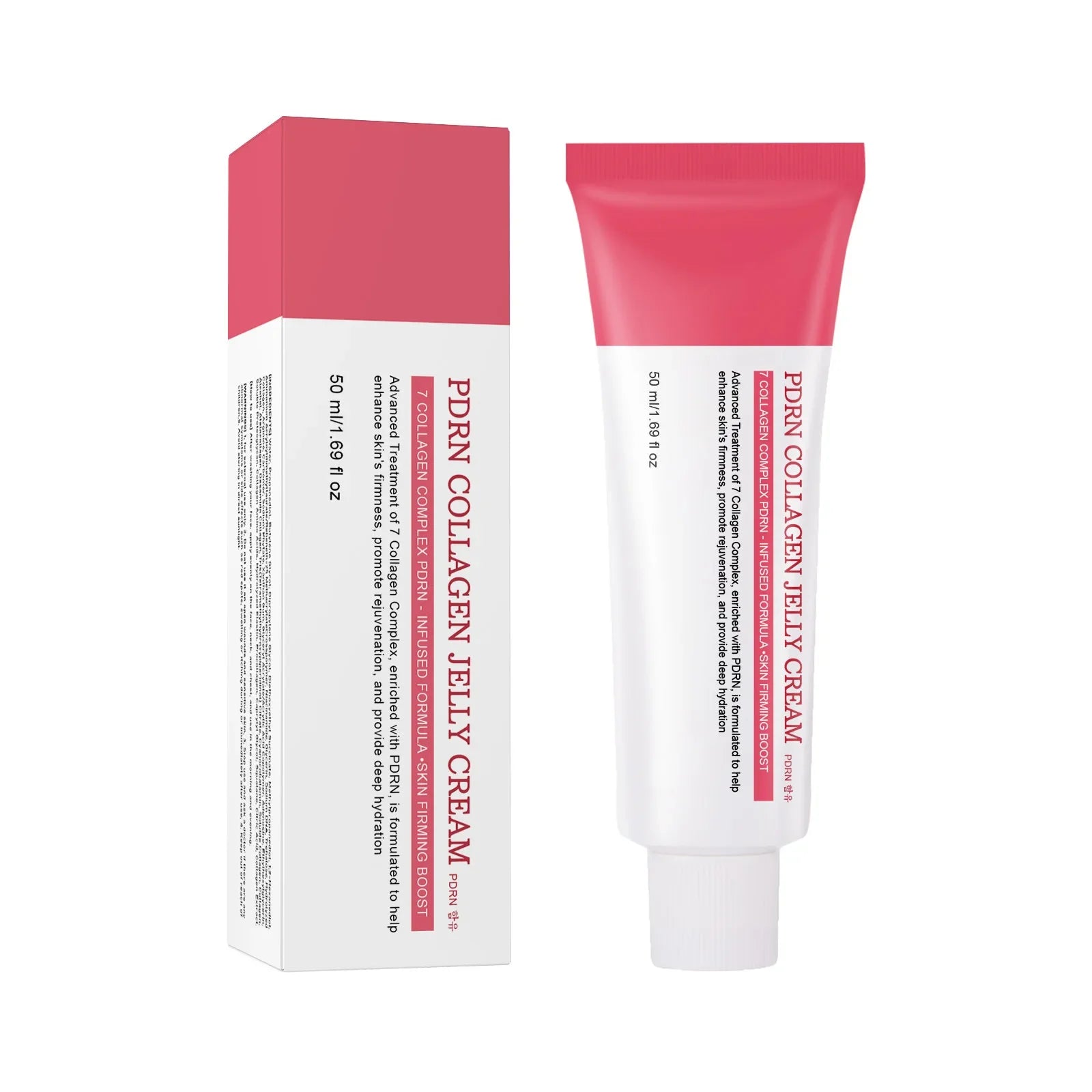 Korean PDRN Collagen Jelly Cream Hyaluronic Acid Anti-wrinkle Moisturizing Skin Firming Boost Plumping Even Skin Tone Skin Care Peaceful Pleasures Health and Wellness 50ml