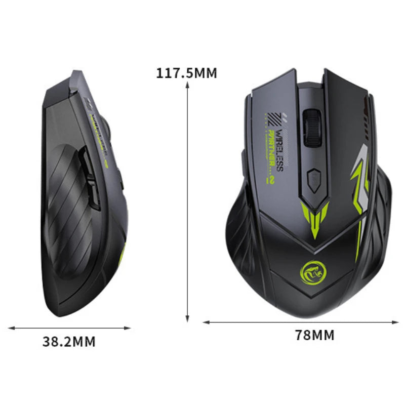 Bluetooth 5.4 Mouse Dual-Mode 2.4G Wireless Mouse 6 Buttons Gaming Mouse Office Silent Mice Rechargeable Mouse For PC Laptop Peaceful Pleasures Health and Wellness