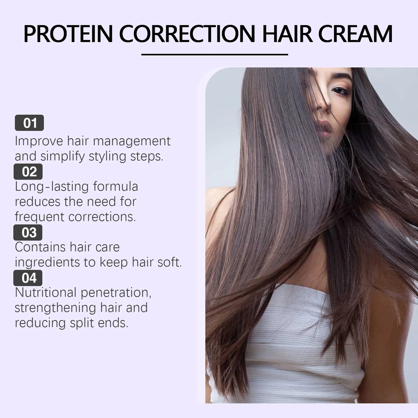 HOEGOA Protein Hair Straightening Cream – Anti-Frizz 250g