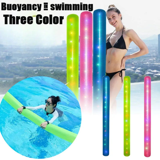 LED Light-Up Inflatable Pool Noodle Stick – Kids & Adults Inflatable Pool Float Peaceful Pleasures Health and Wellness