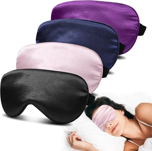 Soft Silk Sleep Mask – 100% Blackout & Zero Eye Pressure Silk Sleep Mask Peaceful Pleasures Health and Wellness