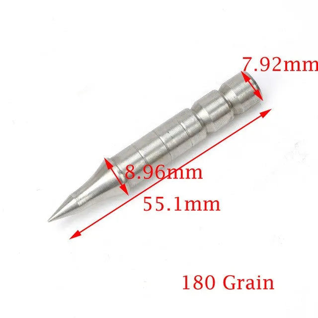 Archery ID3 2 4 5 6 8 0 Stainless Steel Insert Arrowhead Point Tips