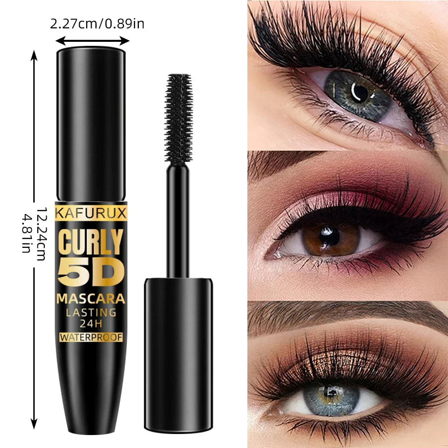 KAFURUX 5D Waterproof Silk Fiber Mascara – Lengthening & Volume