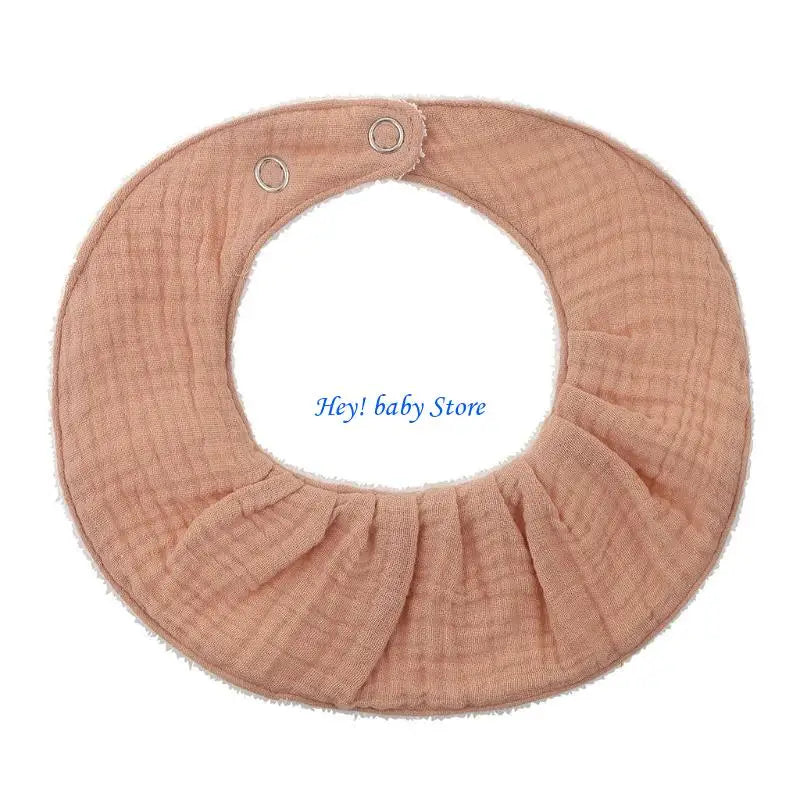 Newborn Cotton Bandana Bib – Adjustable Button Burp Cloth