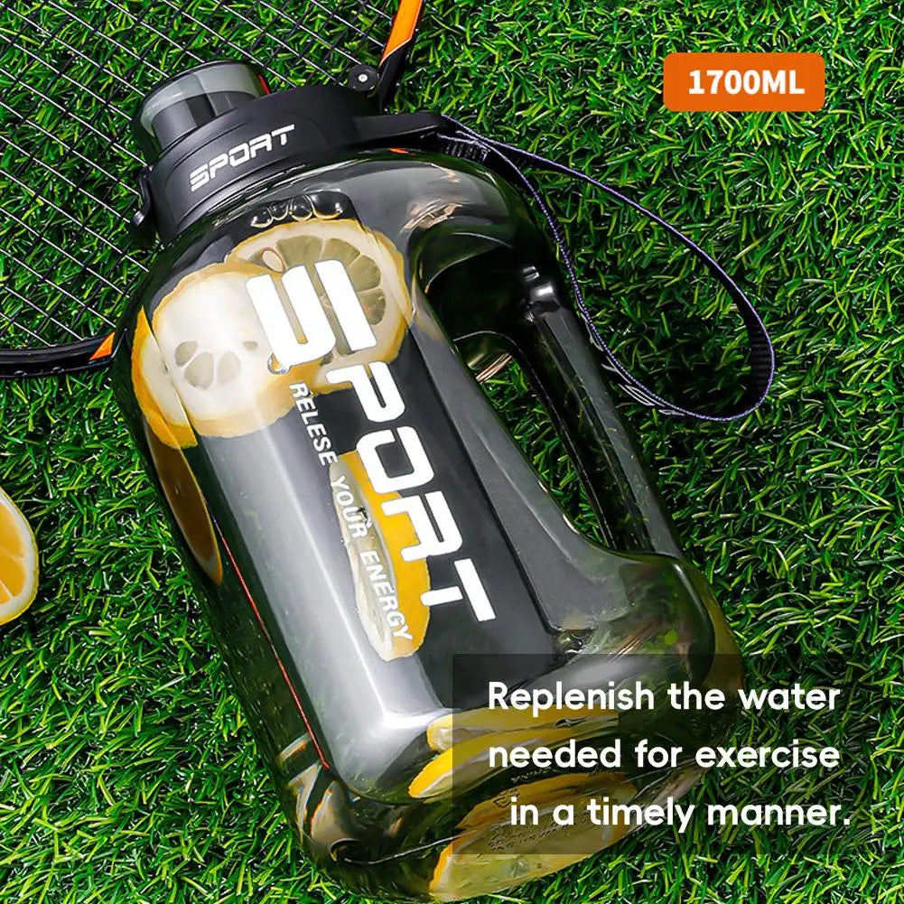 2.5L Large Capacity Water Bottle,Leakproof,Heat-Resistant Perfect for Gym, Hiking, Camping,Travel for Men & Women Fitness Bottle Peaceful Pleasures Health and Wellness