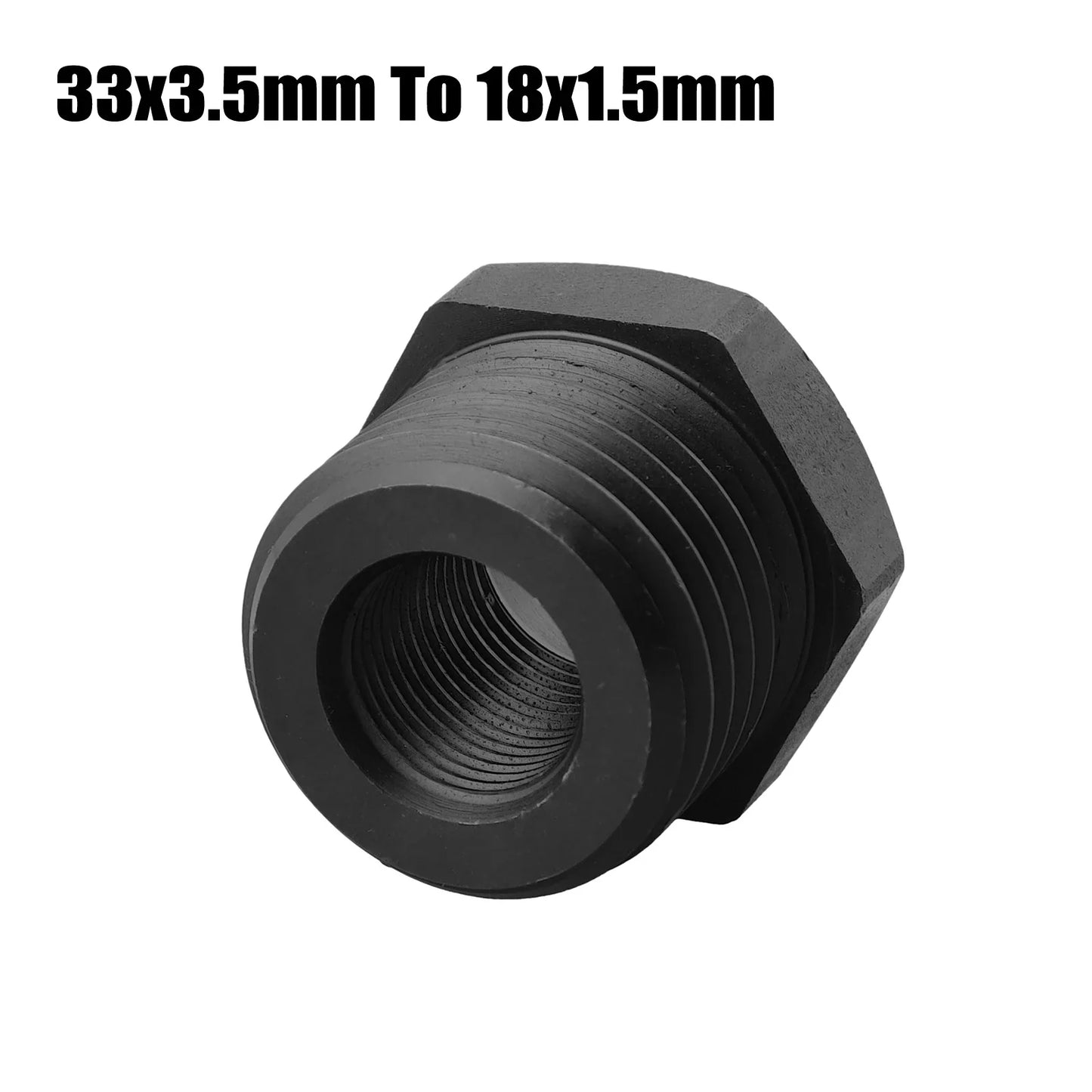 Wood Lathe Chuck Adapter M33x3.5 to M18x1.5 Spindle Thread