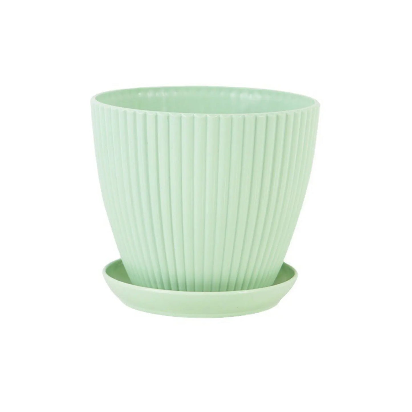 Resin Indoor Planter Flower Pots Wide Mouth Garden Pots Great for All House Plants Peaceful Pleasures Health and Wellness Mint Green 90